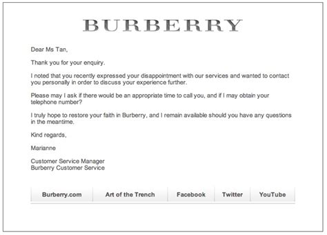 burberry customer service twitter|burberry customer support.